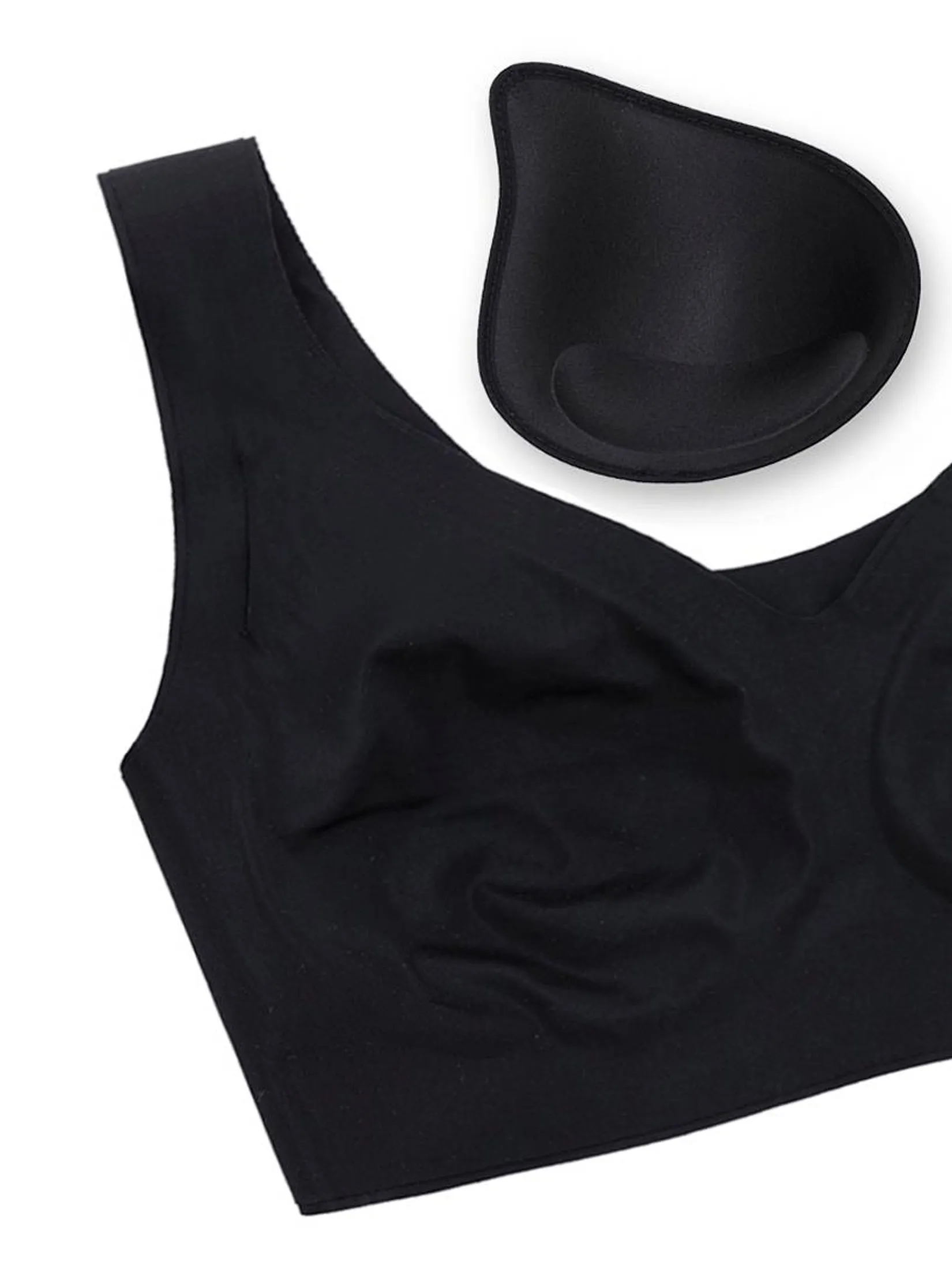 SABINA [ Pack 4 Piece ] [Online Exclusive] Woman Soft Collection Seamless Wireless Bra - Black