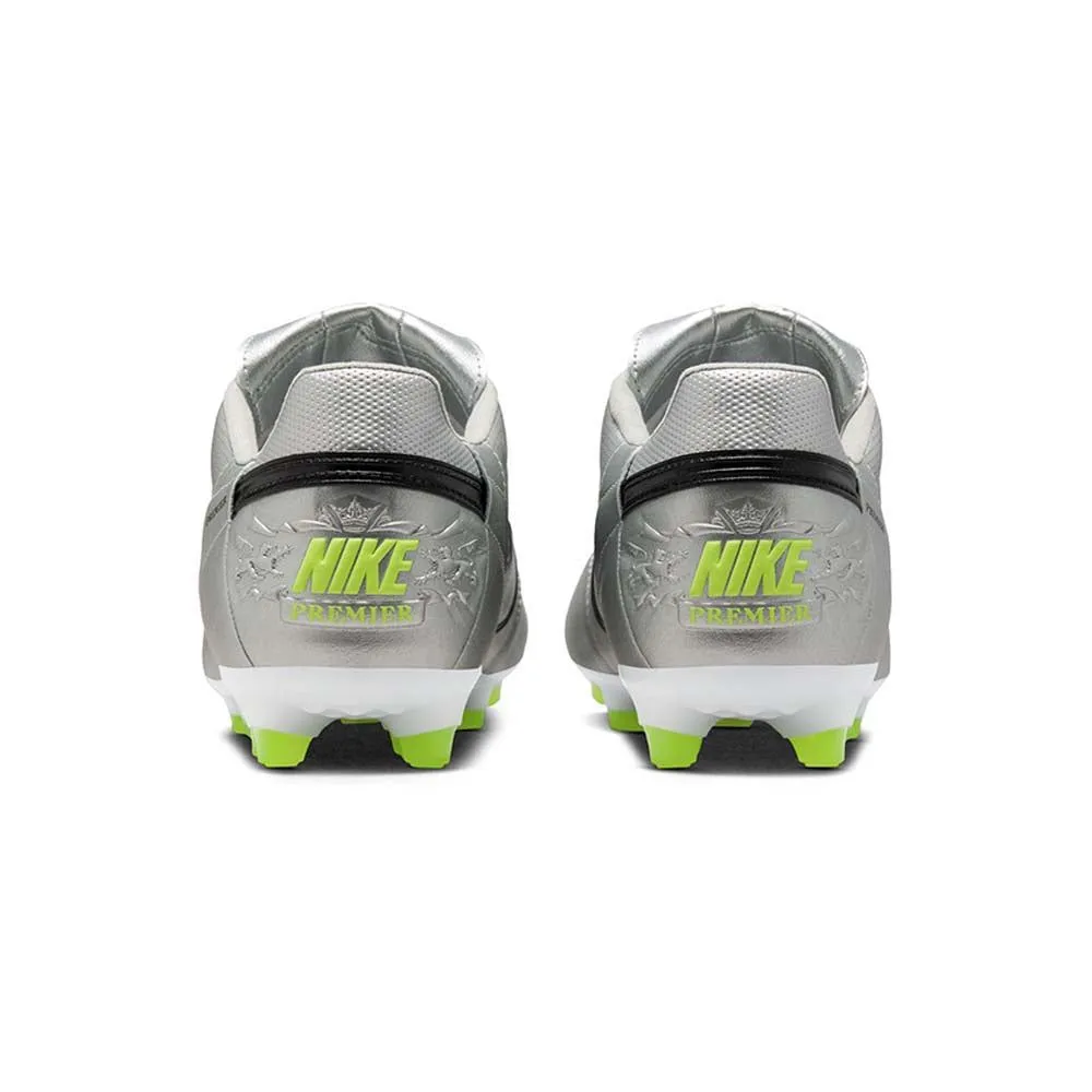 NIKE Premier 3 FG Men Football Shoes Silver - NI083SH750ENTH