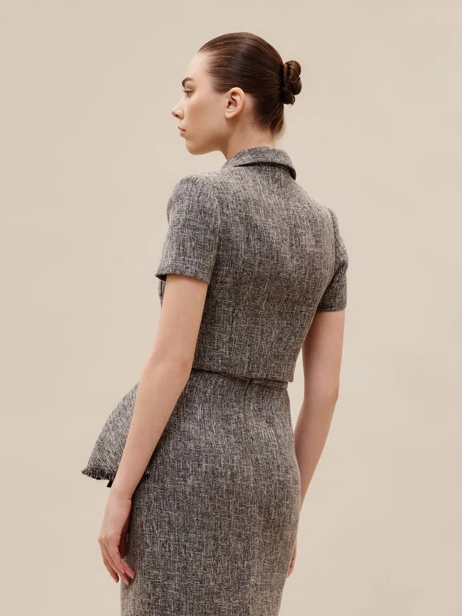 ASAVA ( SS24 )Adara Cropped Women Jacket Black