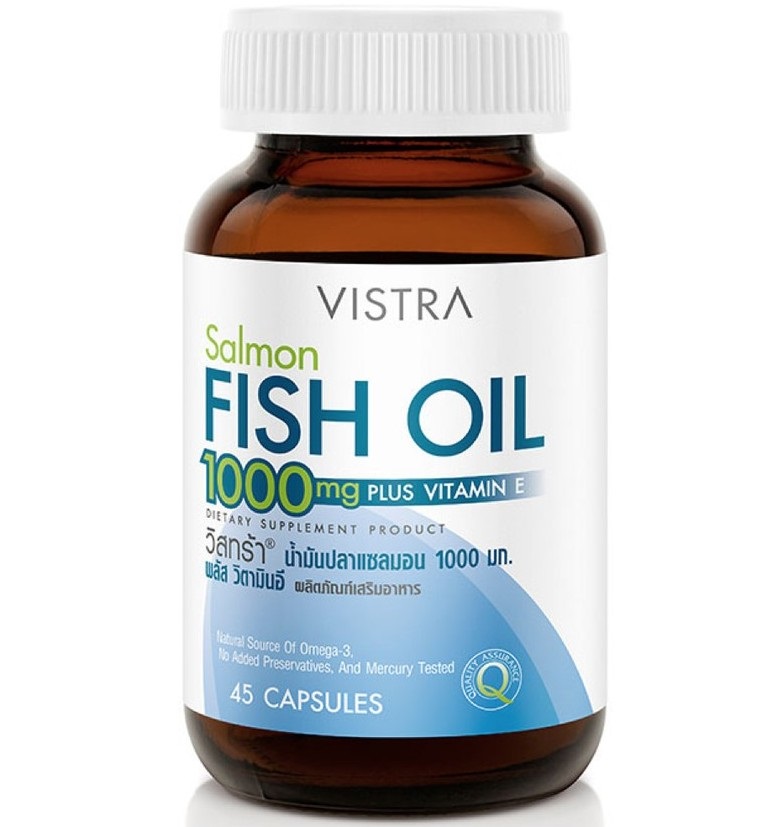 Рыбий жир лосося с витамином Е Vistra 45, 75 или 100 шт