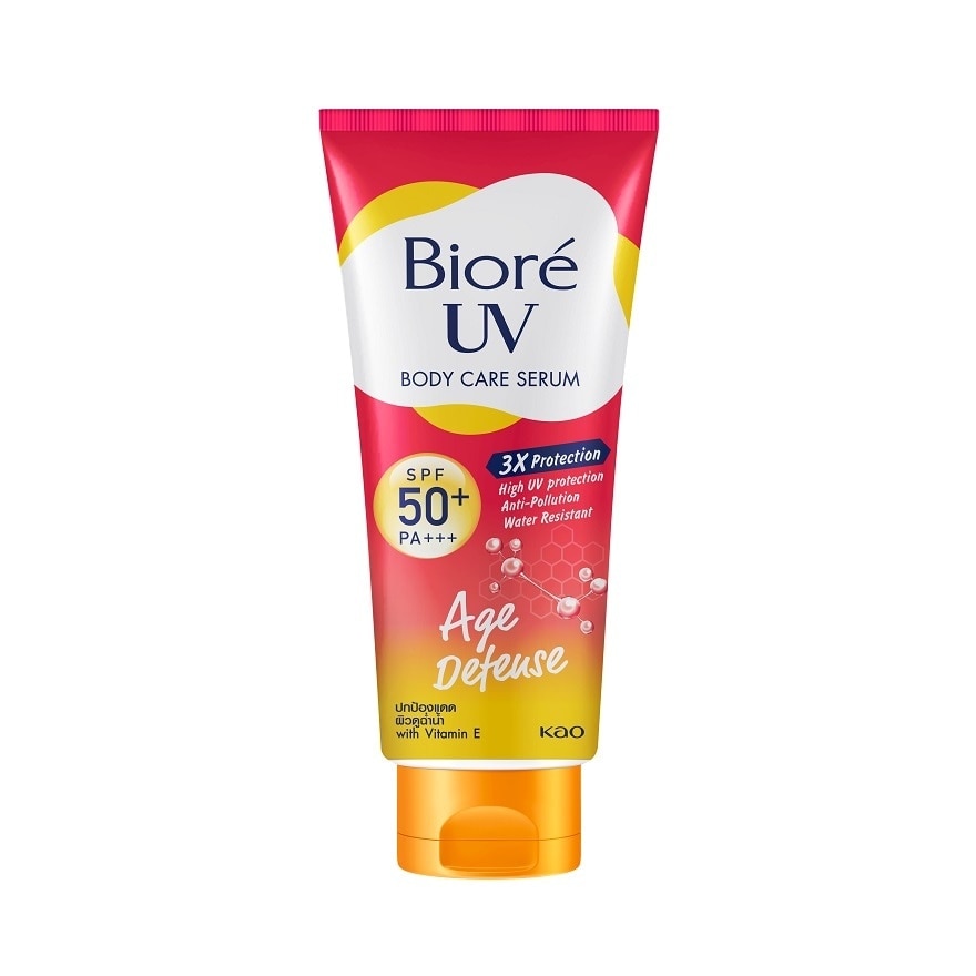 Biore UV Body Care Serum Age Defense SPF50+ PA+++ 150 Ml. - Red