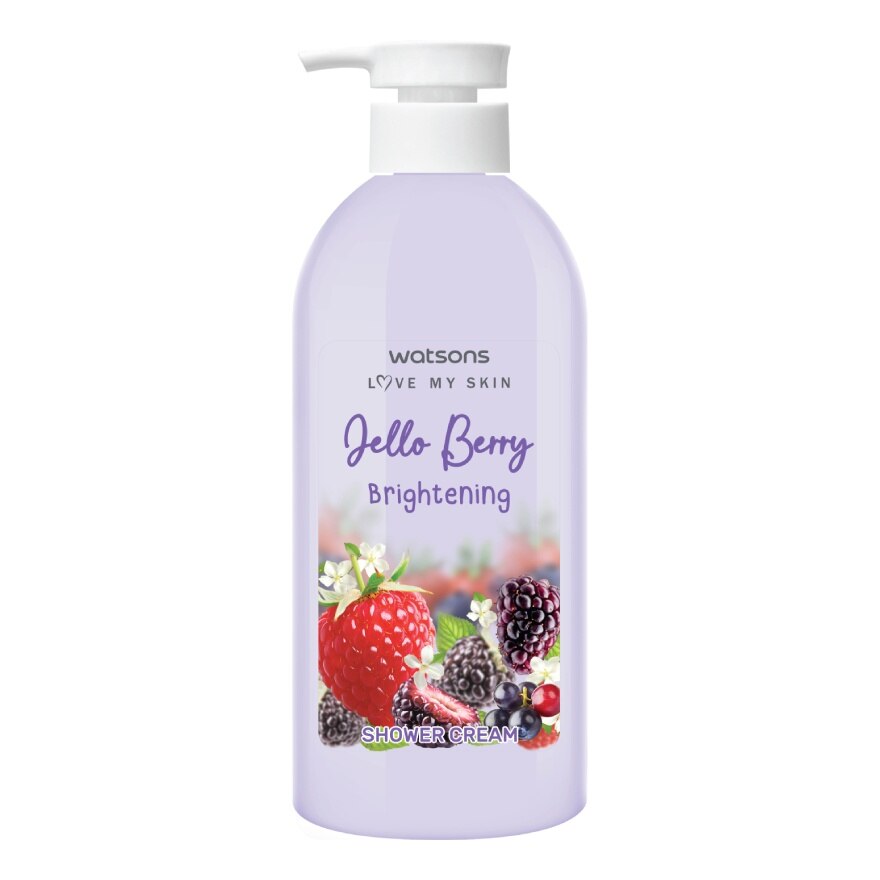 Watsons Jello Berry Brightening Shower Cream 450 ml.