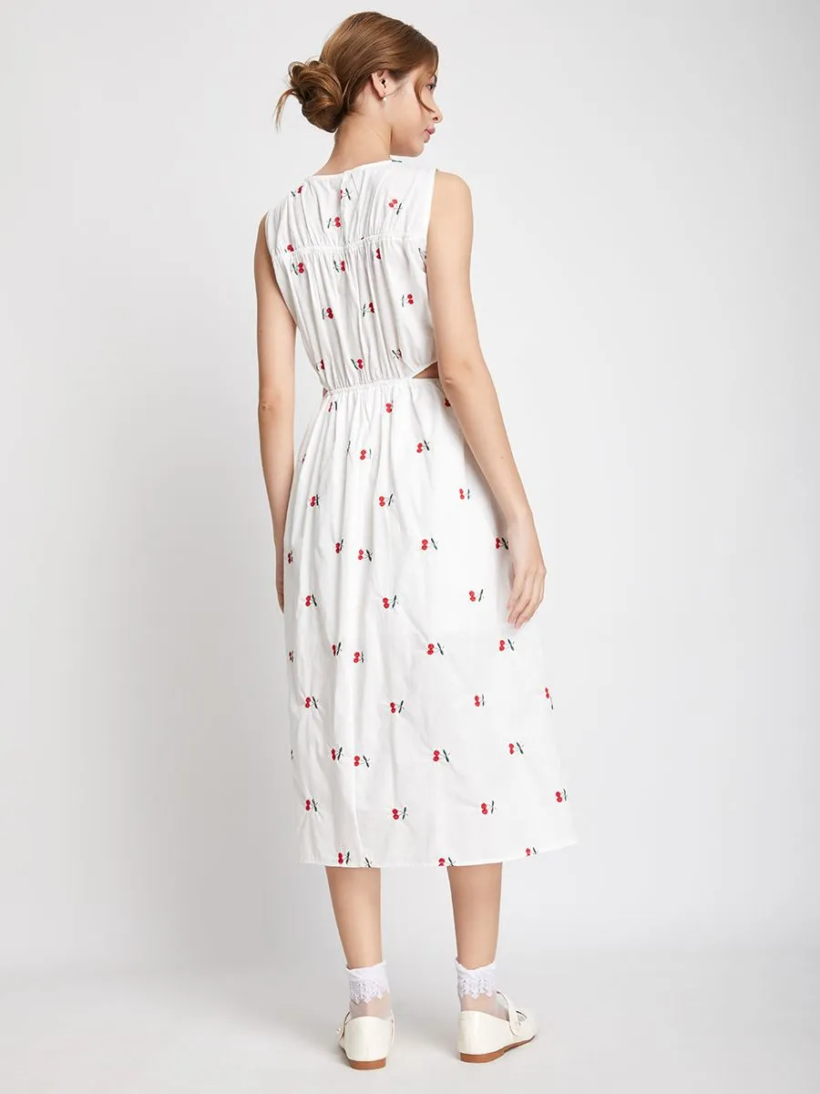 LOLITA Women Dress Sleeveless Printed Cherry