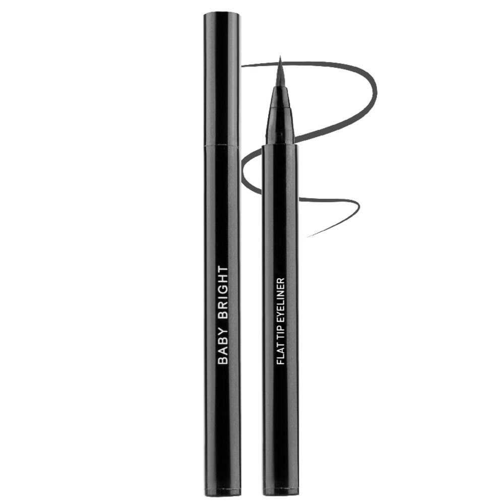 Baby Bright Flat Tip Eyeliner 0.7g Black - Black