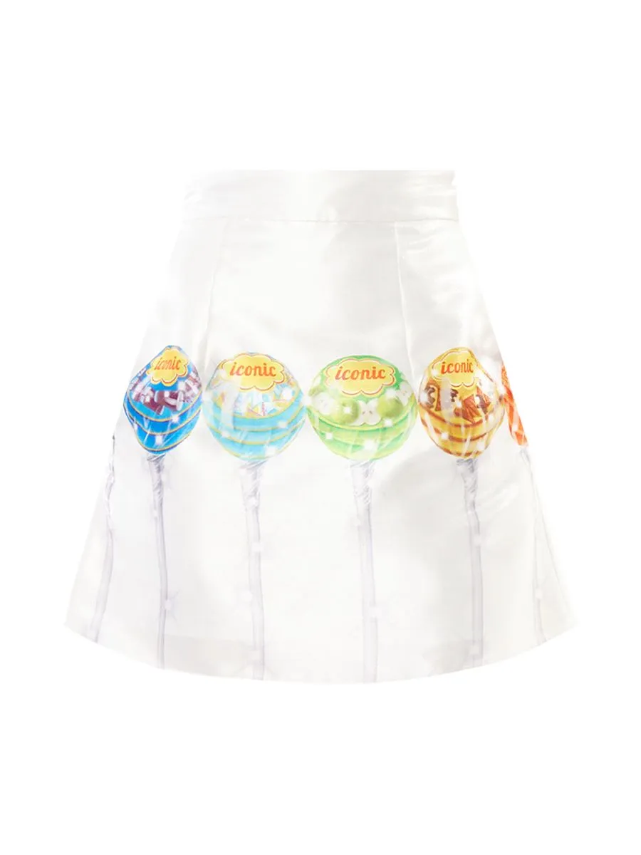 ICONIC WOMAN WHITE DELICA SKIRT