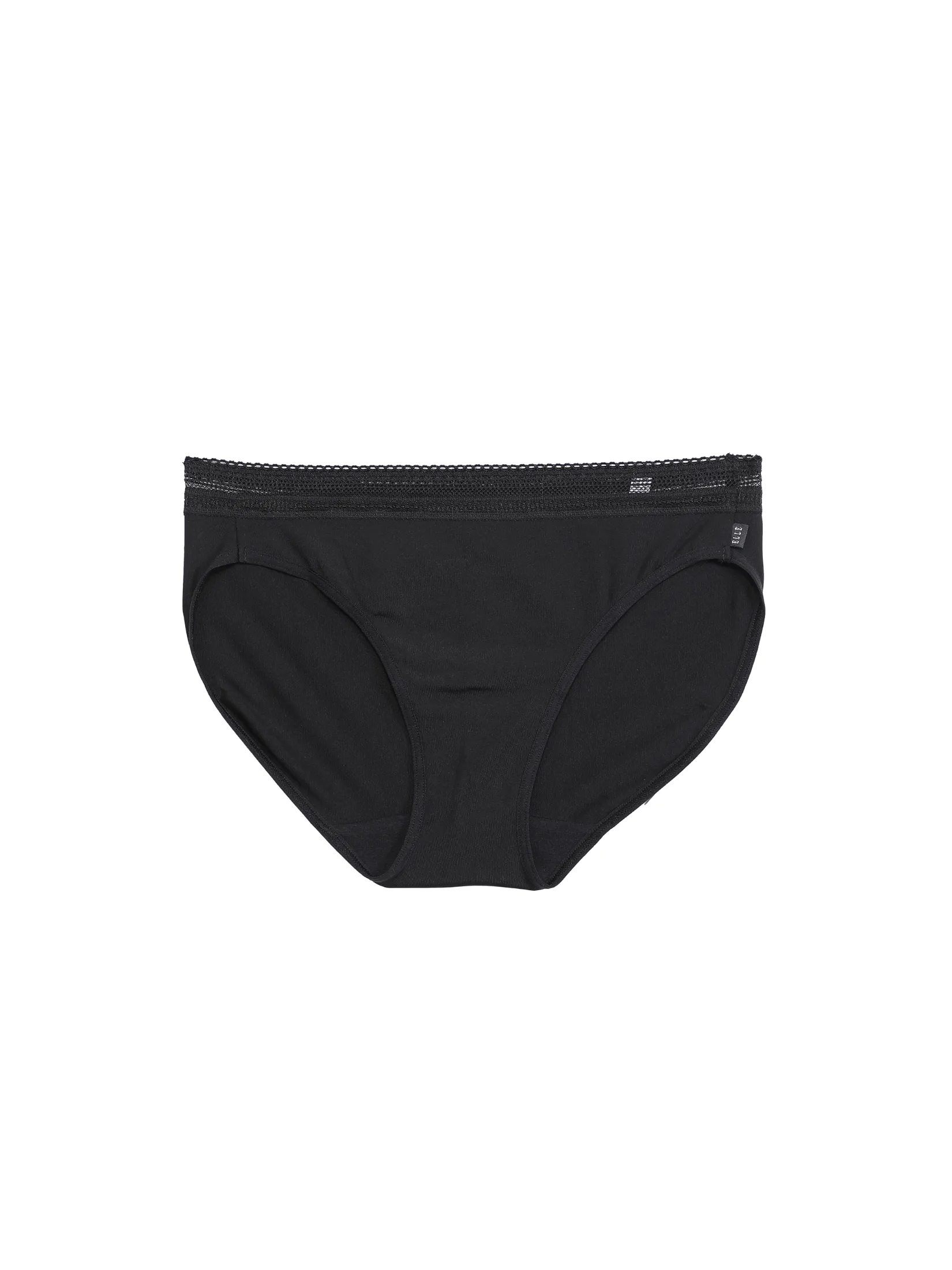 ELLE LINGERIE Women's Panties Bikini Feminine Style (2pcs./Pack) LU2883 - White/Black