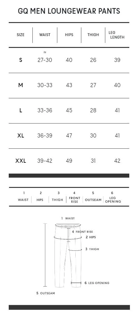 GQ Men Long Pants