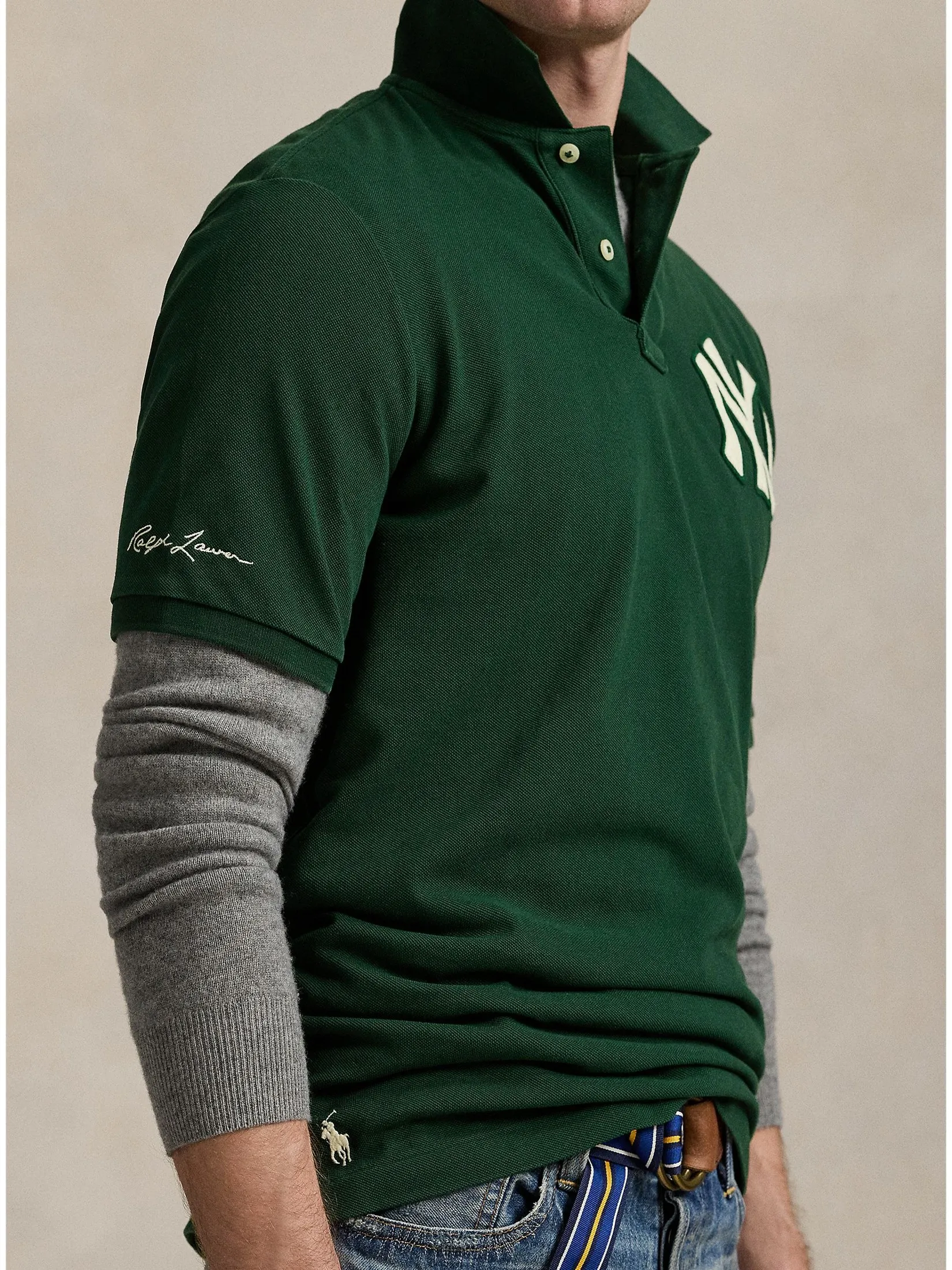POLO RALPH LAUREN Ralph Lauren x MLB Polo Men MNPOKNI1N823479 Green