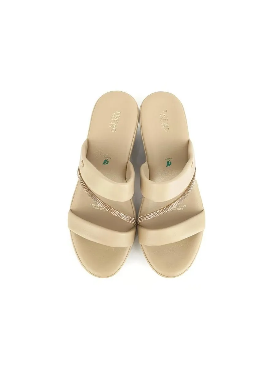 TREND Women sandals with heels FARIS-TAUPE