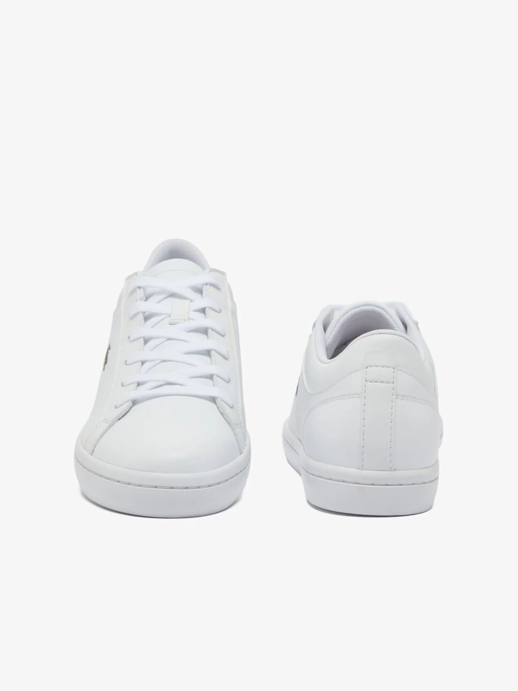 LACOSTE Men’s Straightset Leather Trainers White
