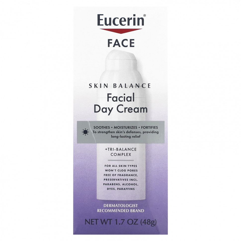 Eucerin, Skin Balance, дневной крем для лица, 48 г (1,7 унции)