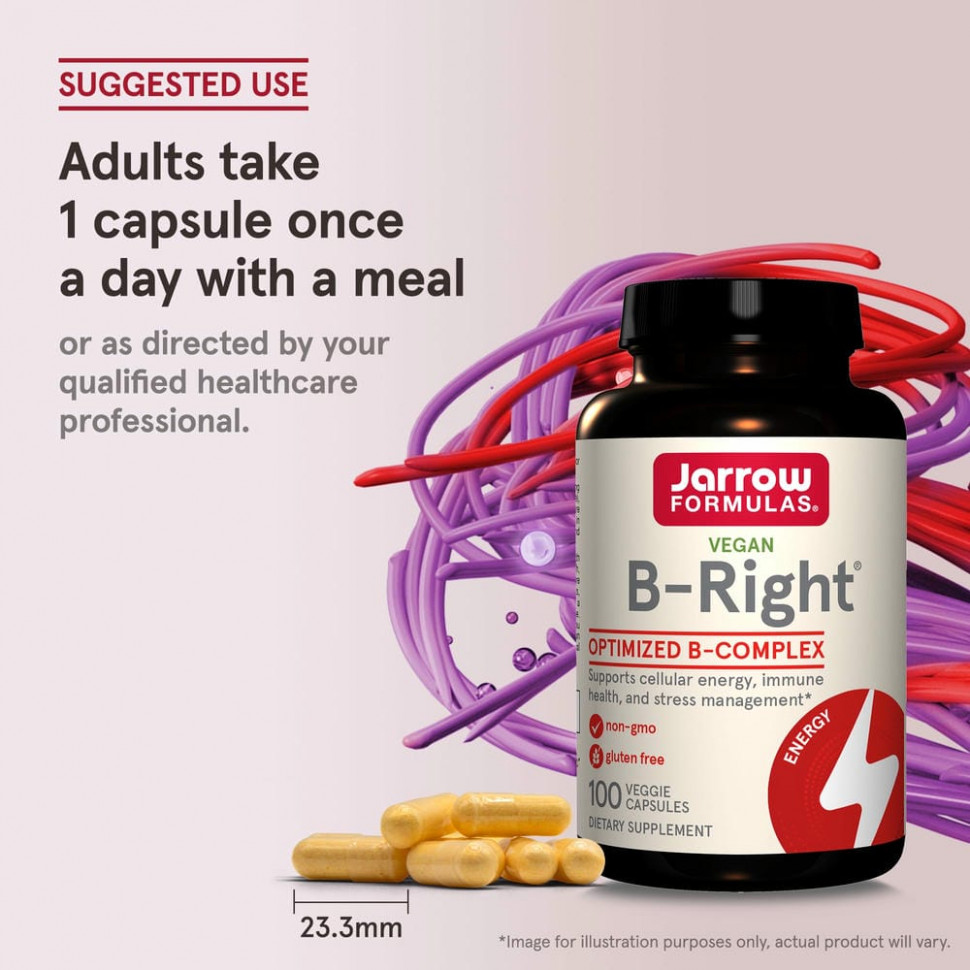 Jarrow Formulas, B-Right, 100 вегетарианских капсул