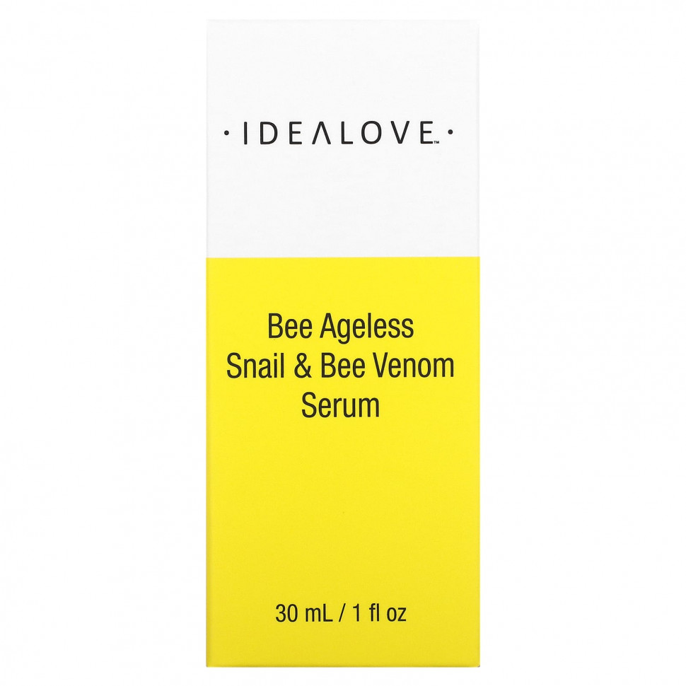 Idealove, Bee Ageless, сыворотка с улиткой и пчелиным ядом, 30 мл (1 жидк. Унция)