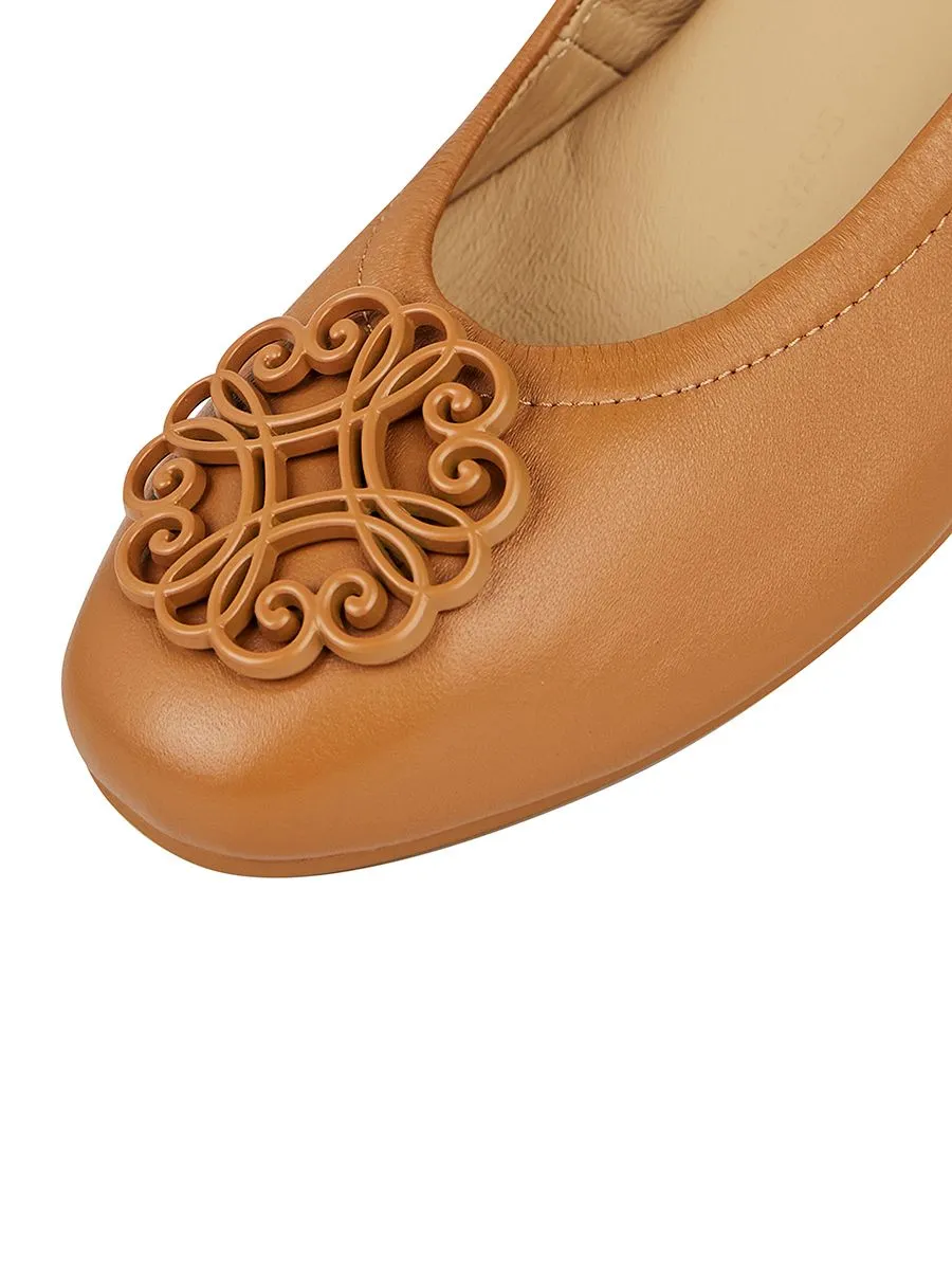 SHU WOMEN  SOFY SOFA 0.5" INFINITE HEART ONTONE - BROWN