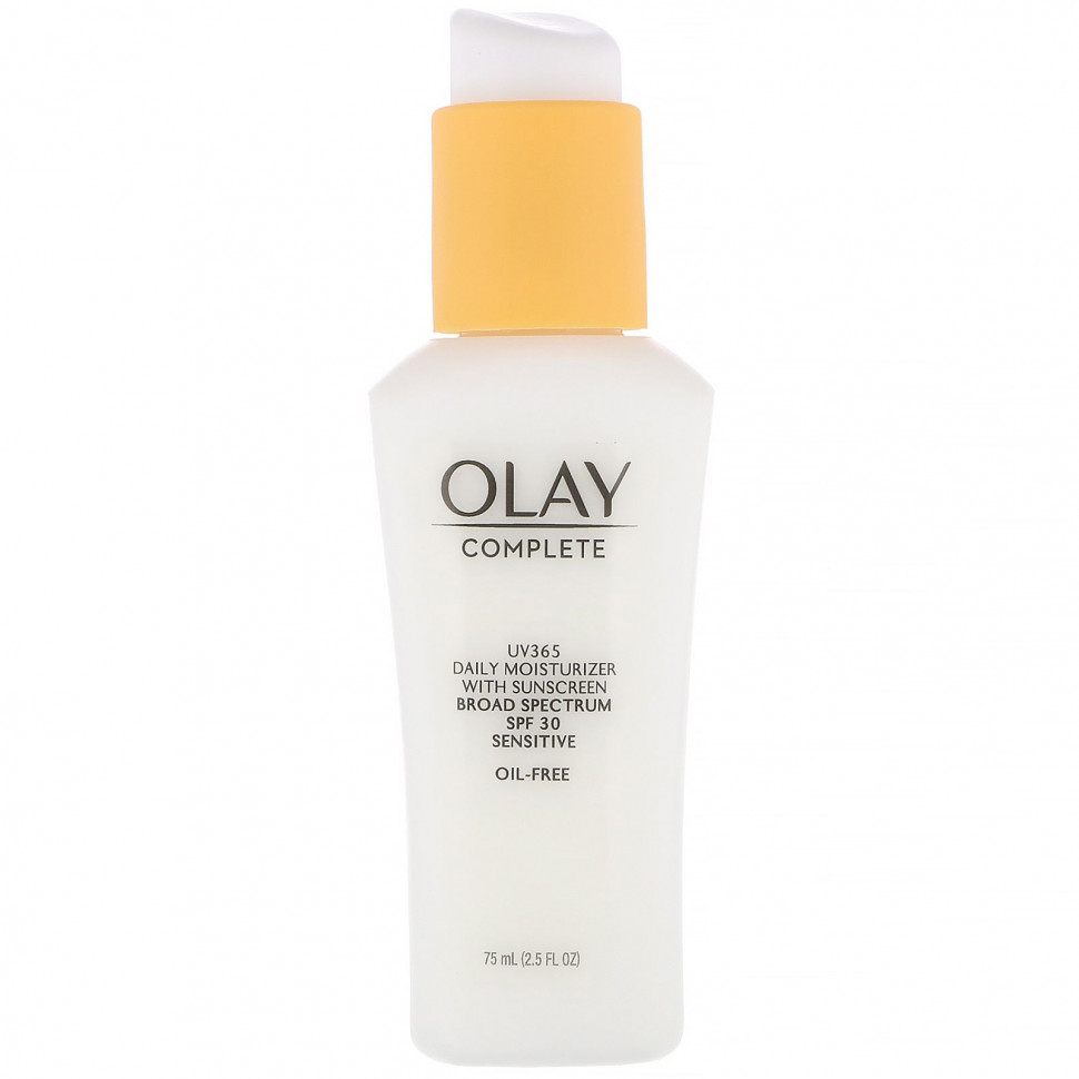 Olay, Complete, UV365, дневное увлажняющее средство, SPF 30, для чувствительной кожи, 75 мл (2,5 жидк. унции)