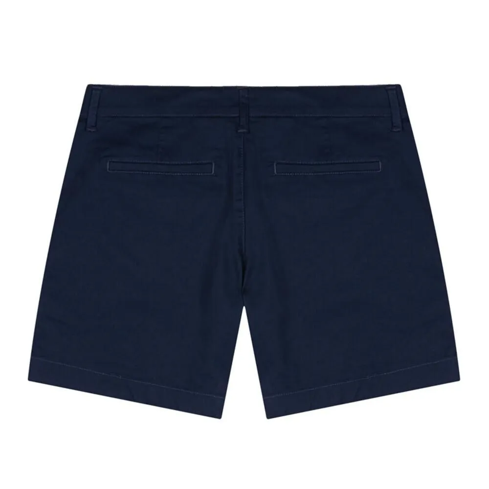 GIORDANO Blueberry Women's Twill Mid-Rise Slim Fit Pocket Shorts (180 Elastic Waistband)