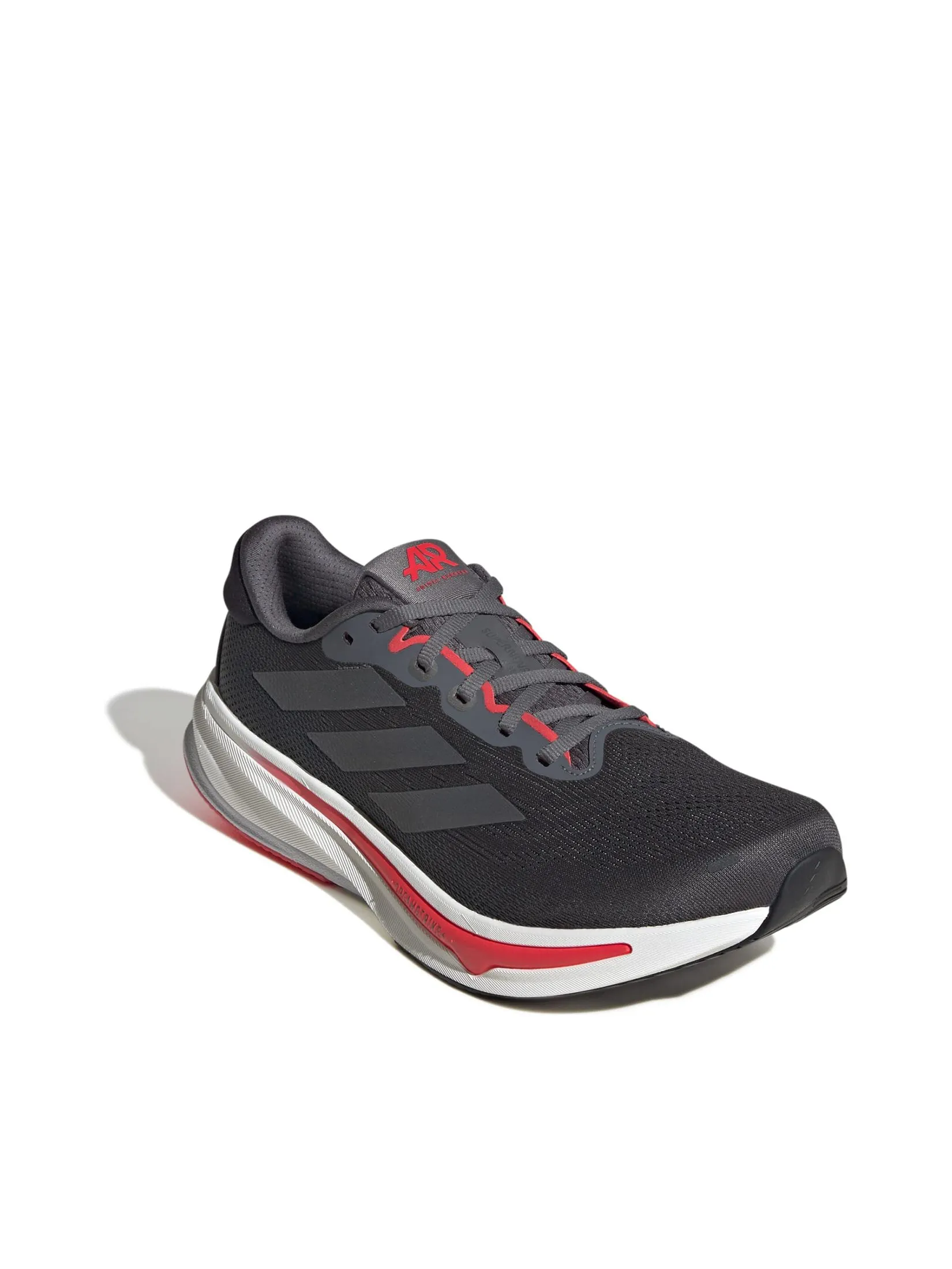 ADIDAS Men Running Shoes Supernova Rise 2 JQ4739 Grey Five / Night Metallic / Lucid Red