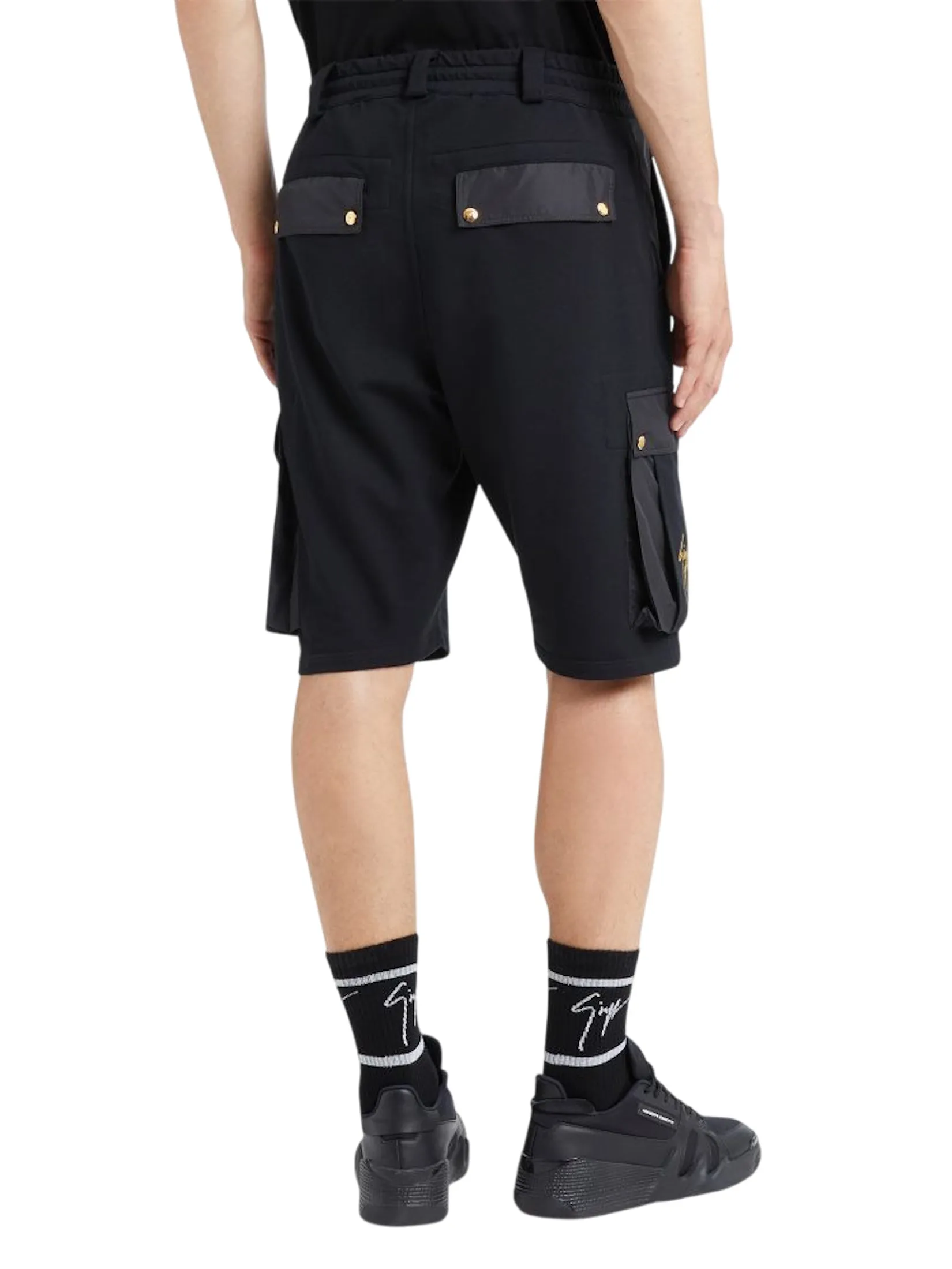 GIUSEPPE ZANOTTI MEN THE SHORTS LR-39 NERO BLACK