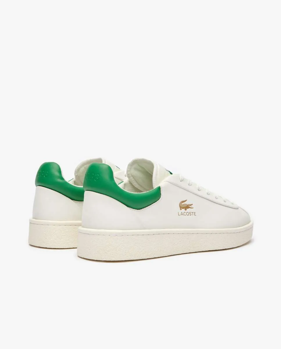 LACOSTE Men’s Baseshot Premium Leather Trainers White