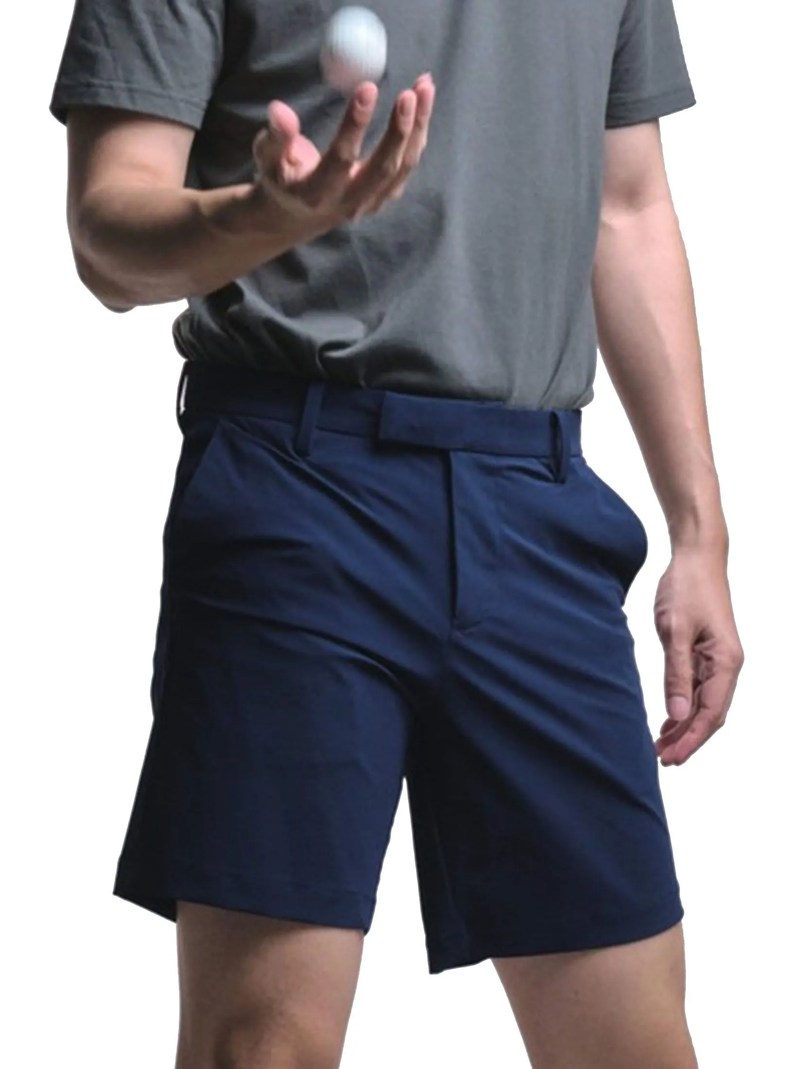 ERA-WON Men's Golf Trousers Shorts Navy blue