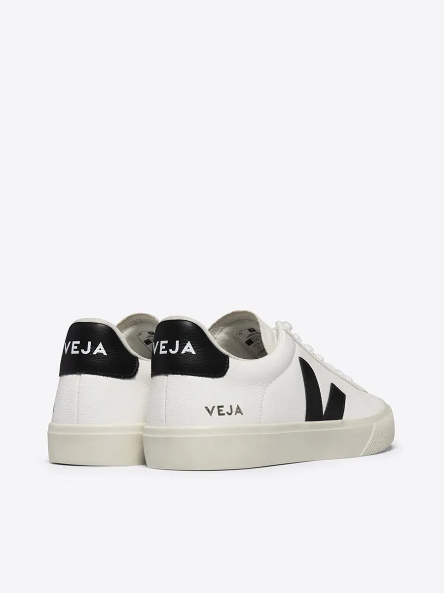 VEJA Men Sneaker Campo Chromefree Leather Extra White Black