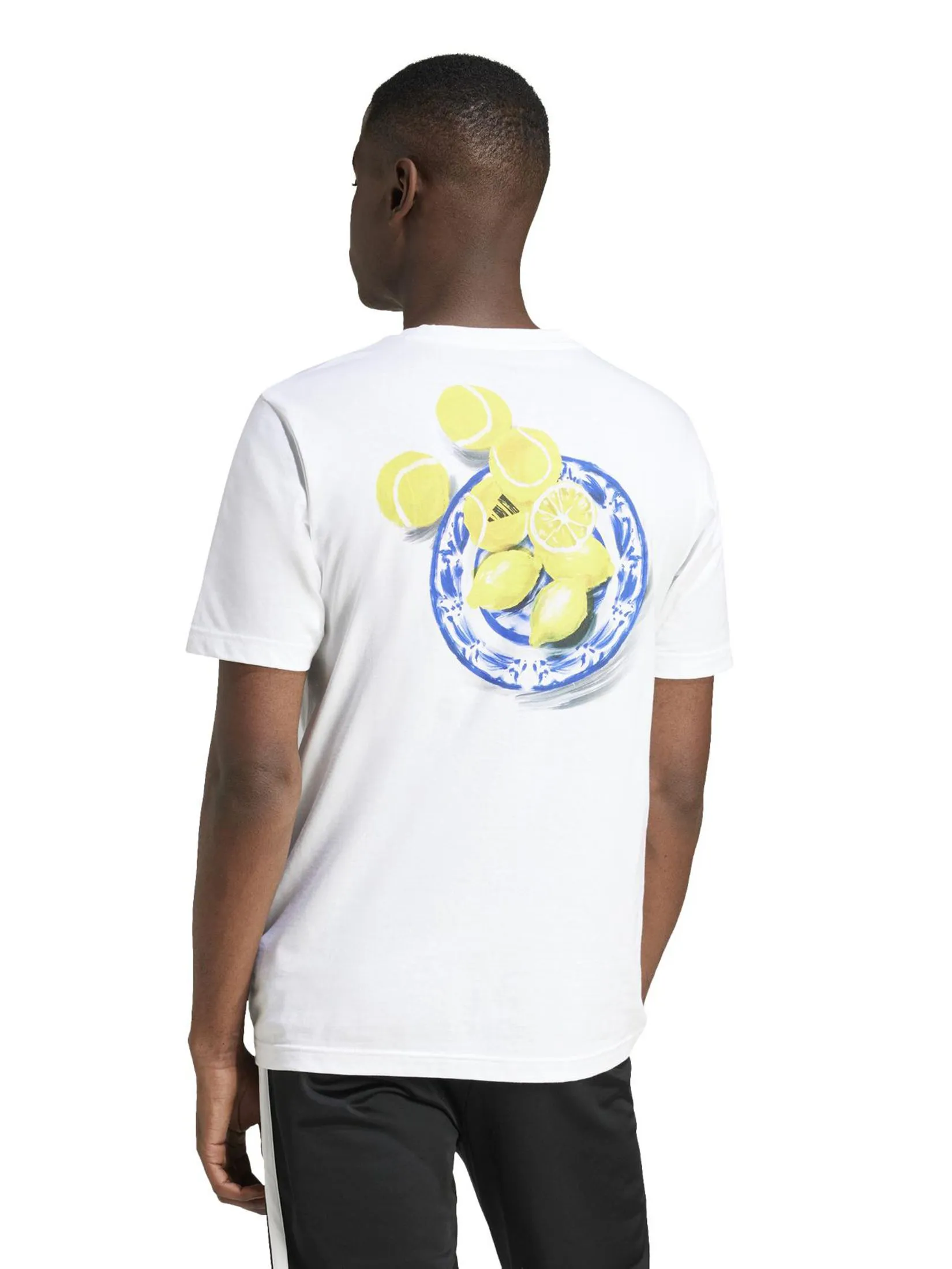 ADIDAS Men T-Shirt Lounge Still Life Lemons Graphic