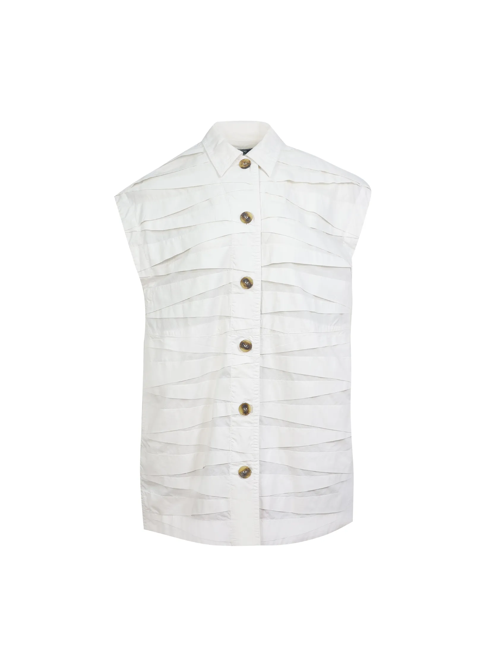 YACCOMARICARD Woman Blouse The technique of crossed tuck piles White