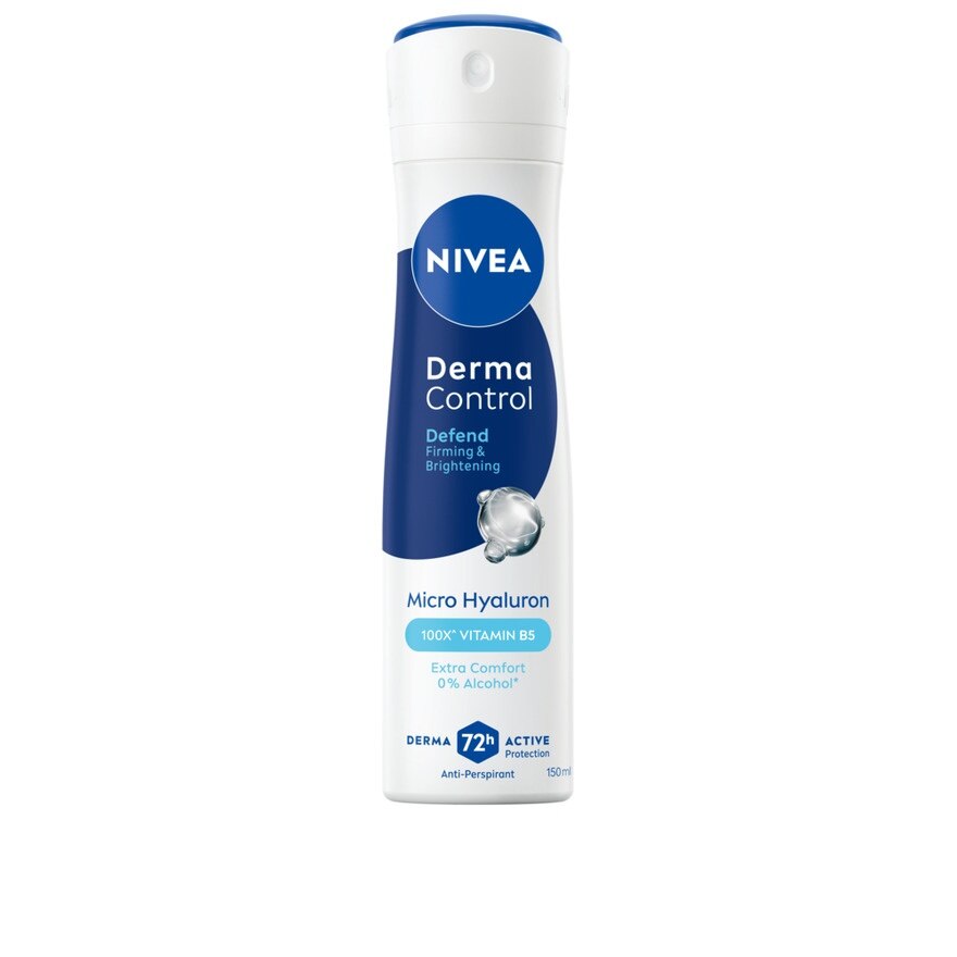 Nivea Spray Derma Control Defend 150 Ml. สเปรย์ลดเหงื่อ ระงับกลิ่นกาย - Blue