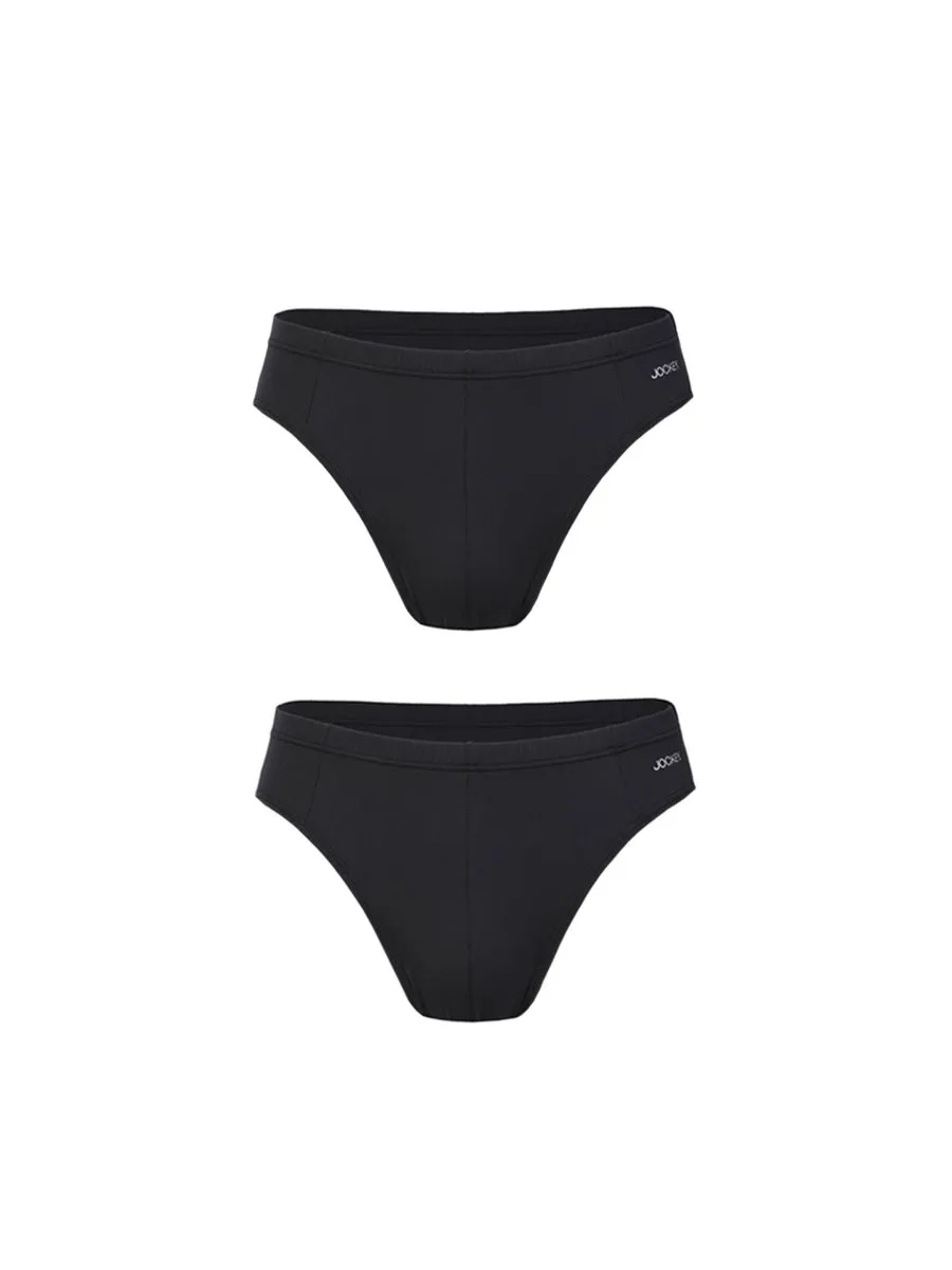 JOCKEY UNDERWEAR Men's MODERN FLEX BRIEFS BLACK (Pack2)