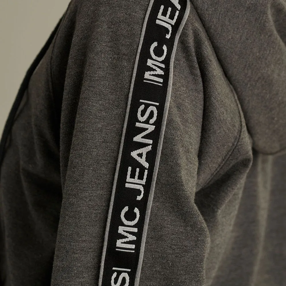 MC JEANS Unisex hoodie gray MJHP173