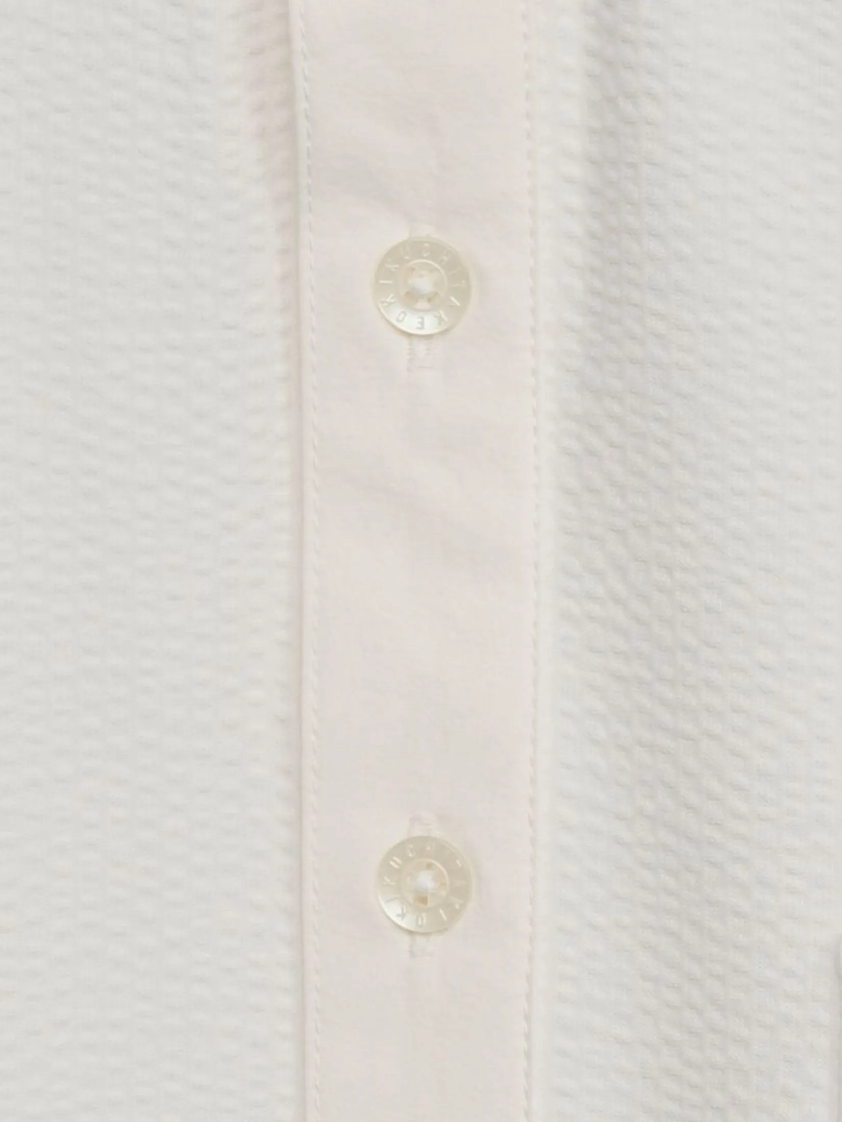 TAKEO KIKUCHI MEN WHITE ECO BLUE UV RAGLAN POLO SHIRT