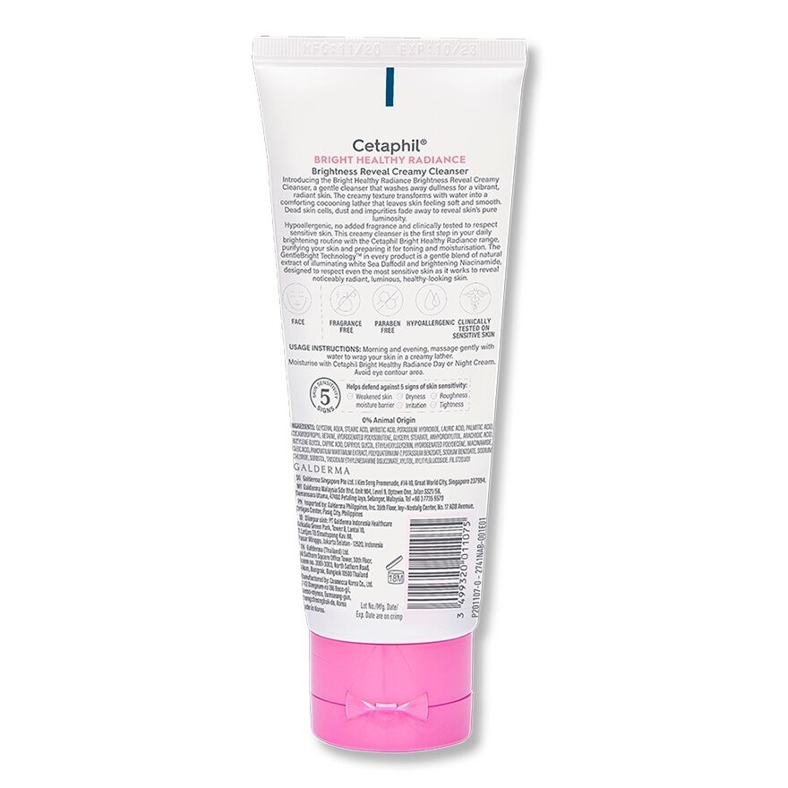 Cetaphil Bright Healthy Radiance Brightness Reveal Creamy Cleanser 100g