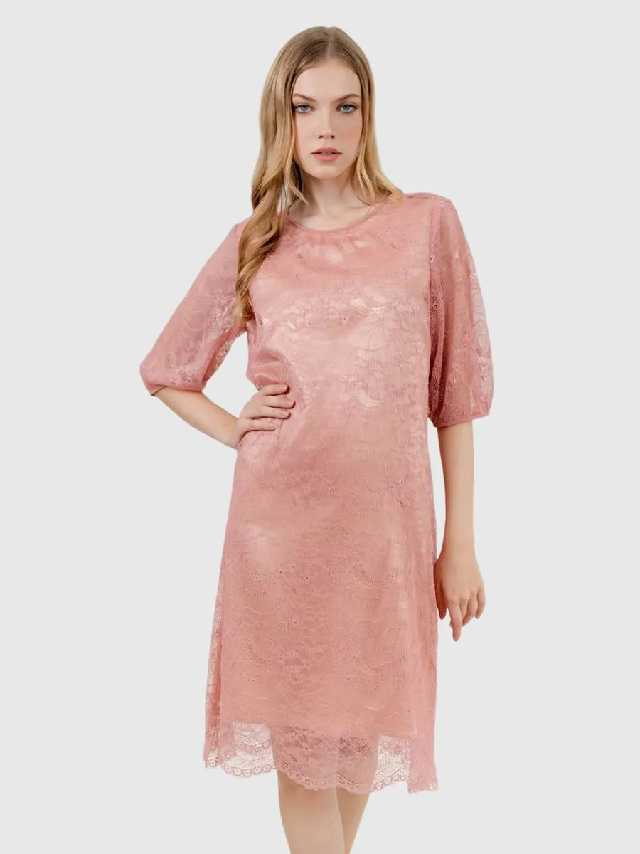 VERONIQA Women Dress Plete Rose Pink