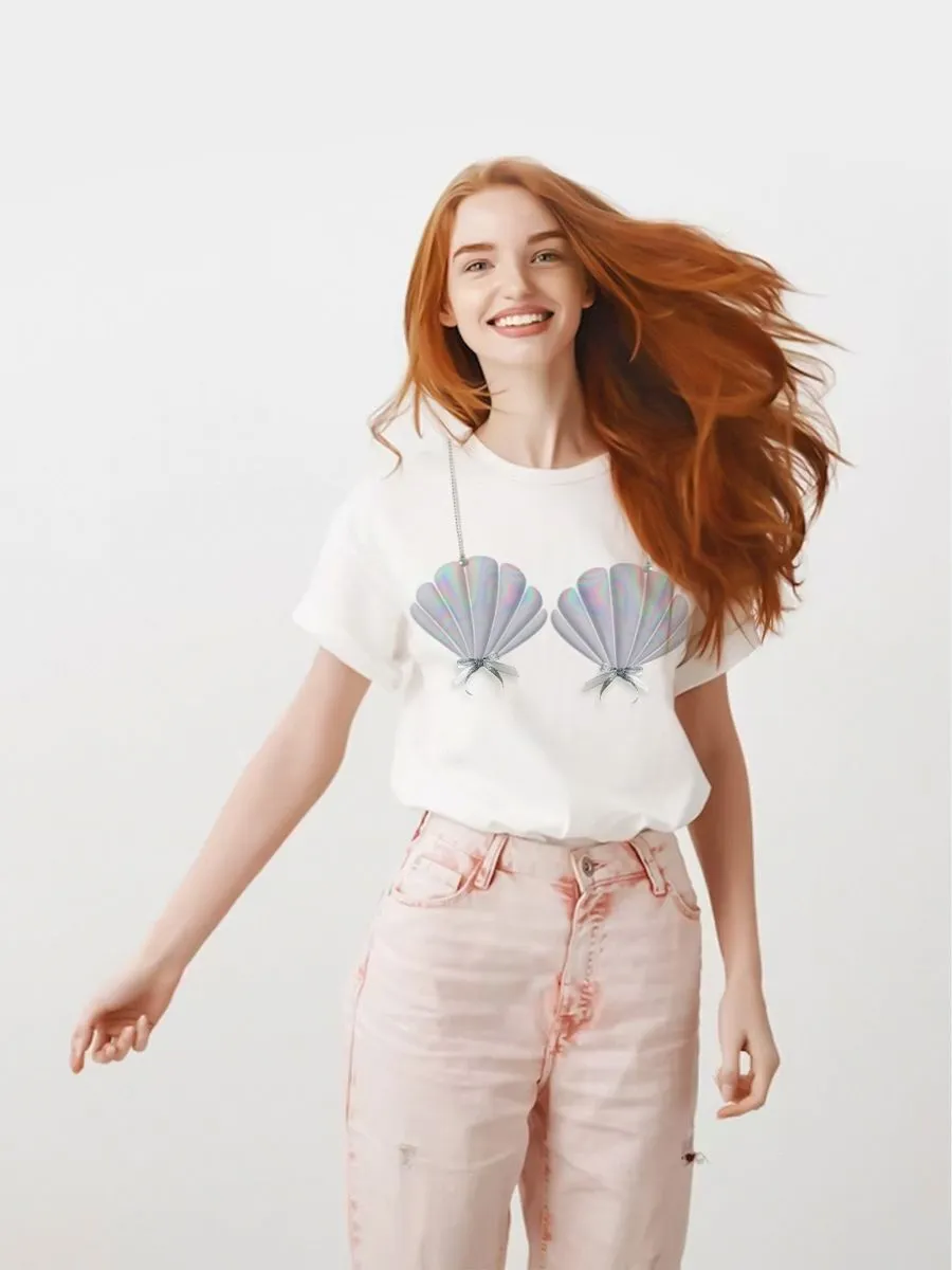 ICONIC WHITE LITTLE MERMAID T-SHIRT