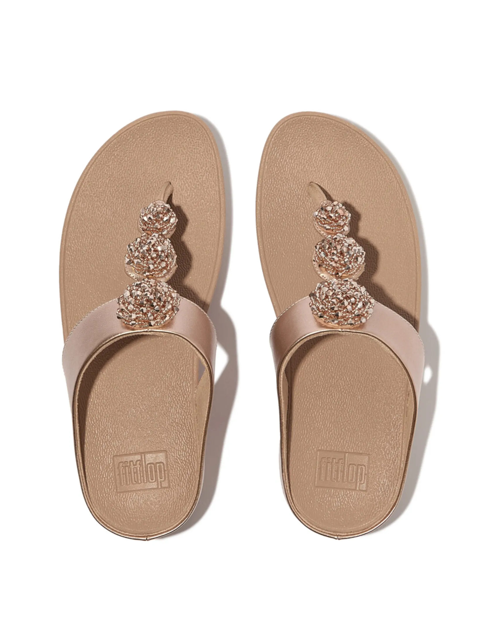 FitFlop™ WOMEN S FINO BEADIE-BUTTON METALLIC BEIGE