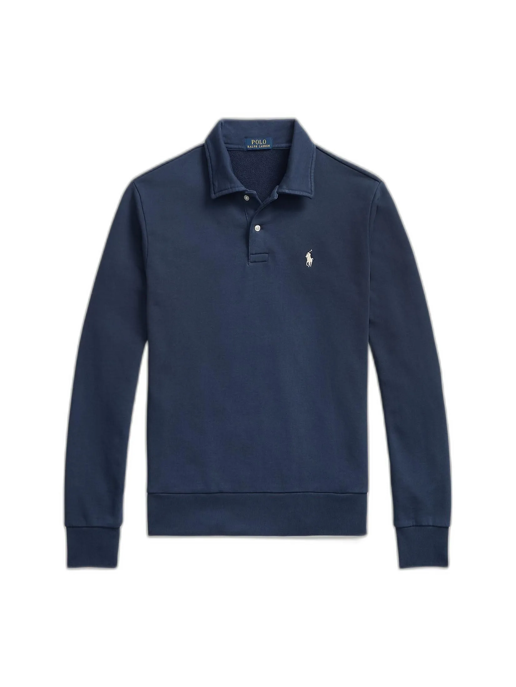 POLO RALPH LAUREN Men Pullover-Loopback Fleece Collared Sweatshirt MNPOKNI16824017-Navy-410