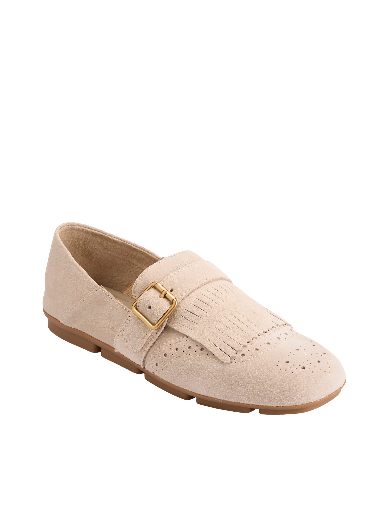 STACCATO Women Loafers Fringe Detailing Khaki Beige