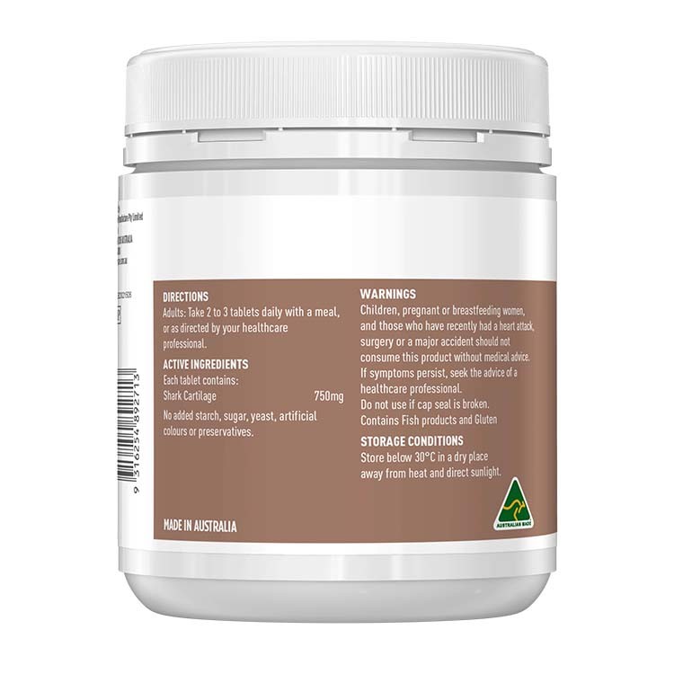 Акулий хрящ Shark Cartilage 750 мг Healthy Care 200 капсул