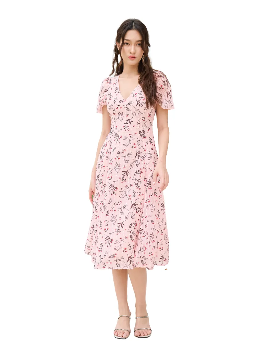 ROSE THE LABEL Pink-Angelica dress