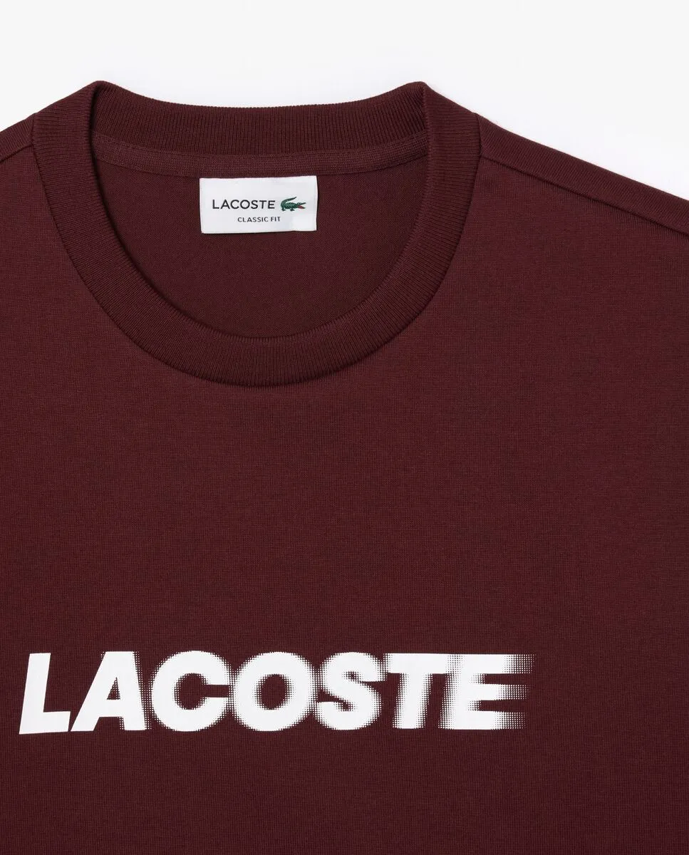 LACOSTE Heavy Cotton Logo T-shirt Red