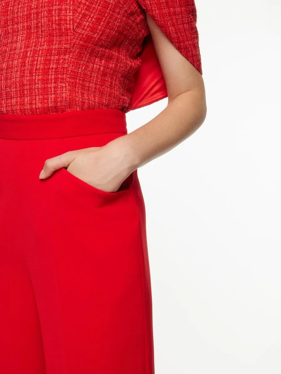 ASAVA (AW23) Laberta High-waisted Women Pants Red