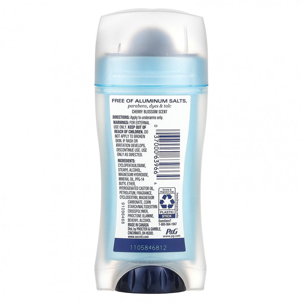 Secret, Дезодорант, вишневый цвет, 68 г (2,4 унции)