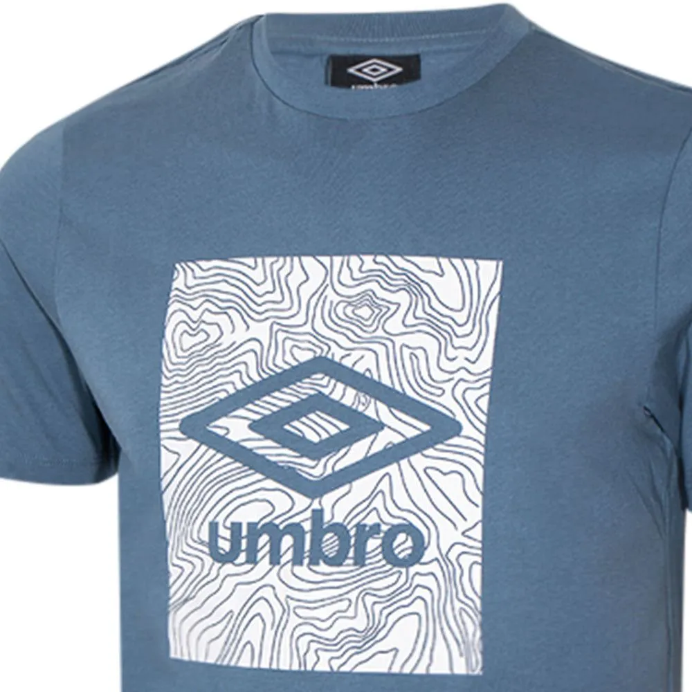 UMBRO Men T-Shirt Geo Graphic Blue - UM126AP511EITH
