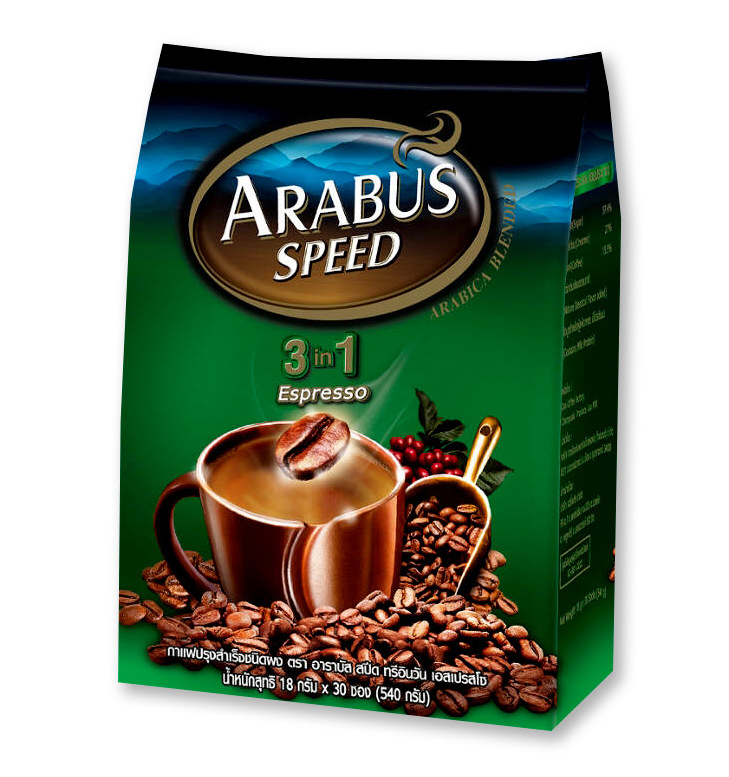 Кофе 3 в 1 со сливками Espresso Arabus Seed 1 или 30 пакетиков