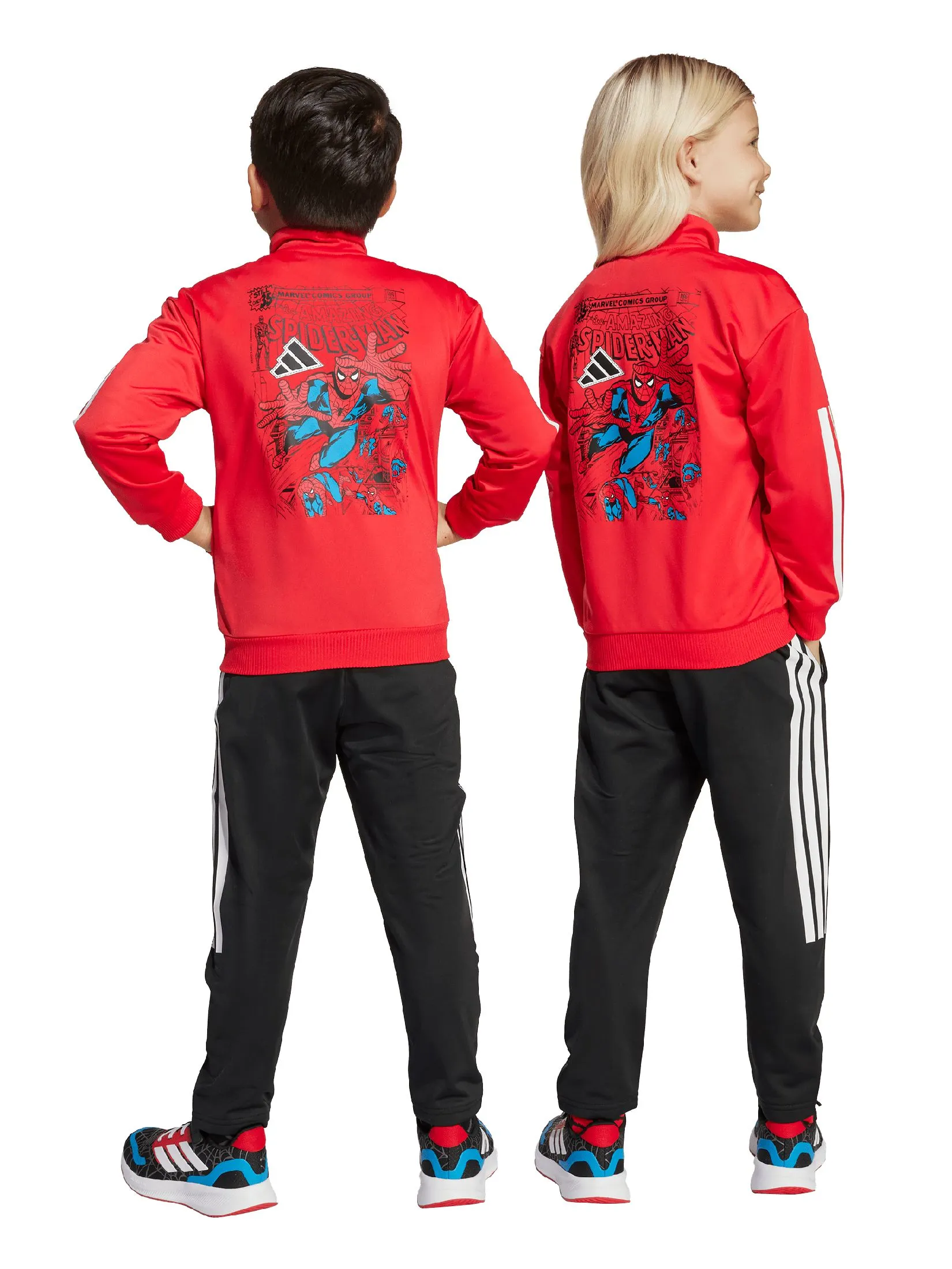ADIDAS KIDS Unisex Toddler Tracksuit Marvel Spider-Man Red
