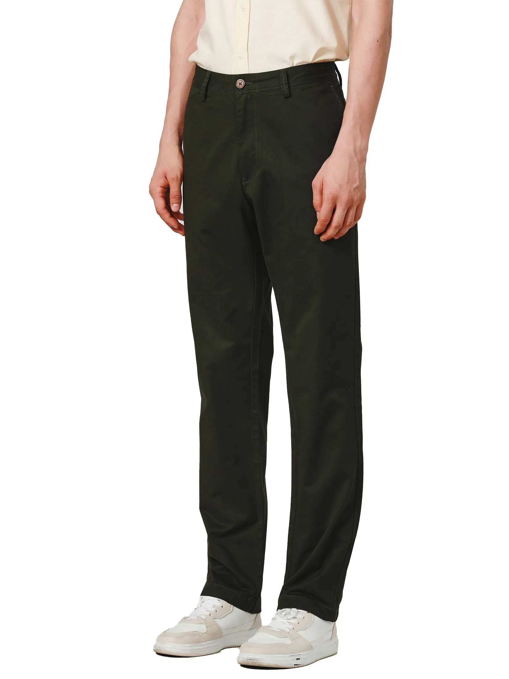 JOHN HENRY Men's Pants (Regular Fit) ESSENTIALS Moss Green