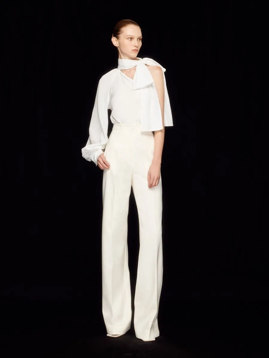 ASAVA (SS24) Danica Wide-leg Women Pants White