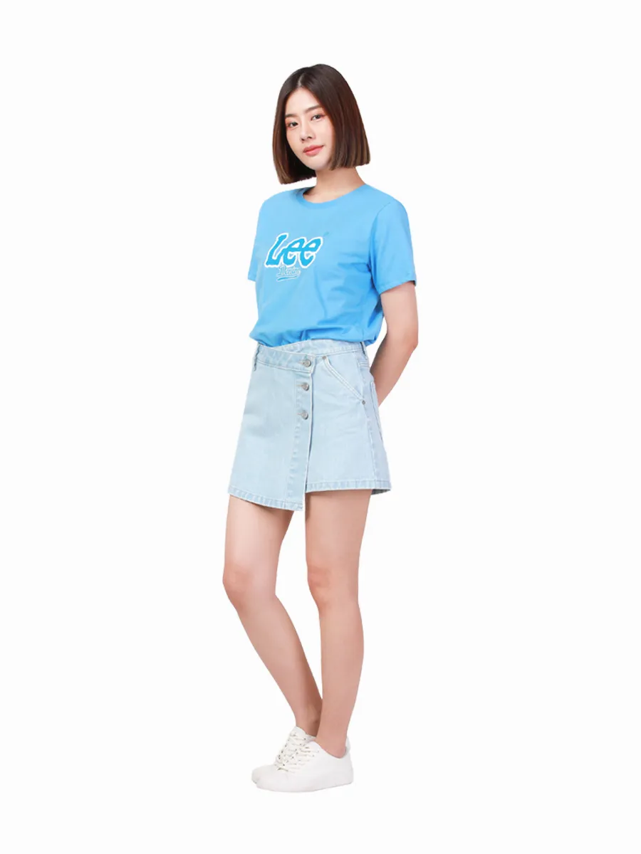 LEE Women s Skort Skirt Fit Light Indigo