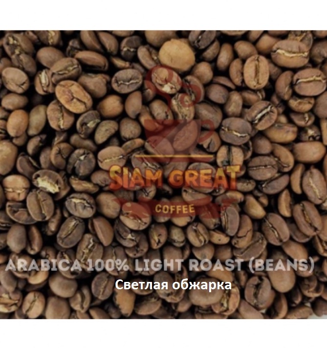 Зерновой кофе тайский 100% Арабика из Чианг Мая 250 гр 2 вида обжарки