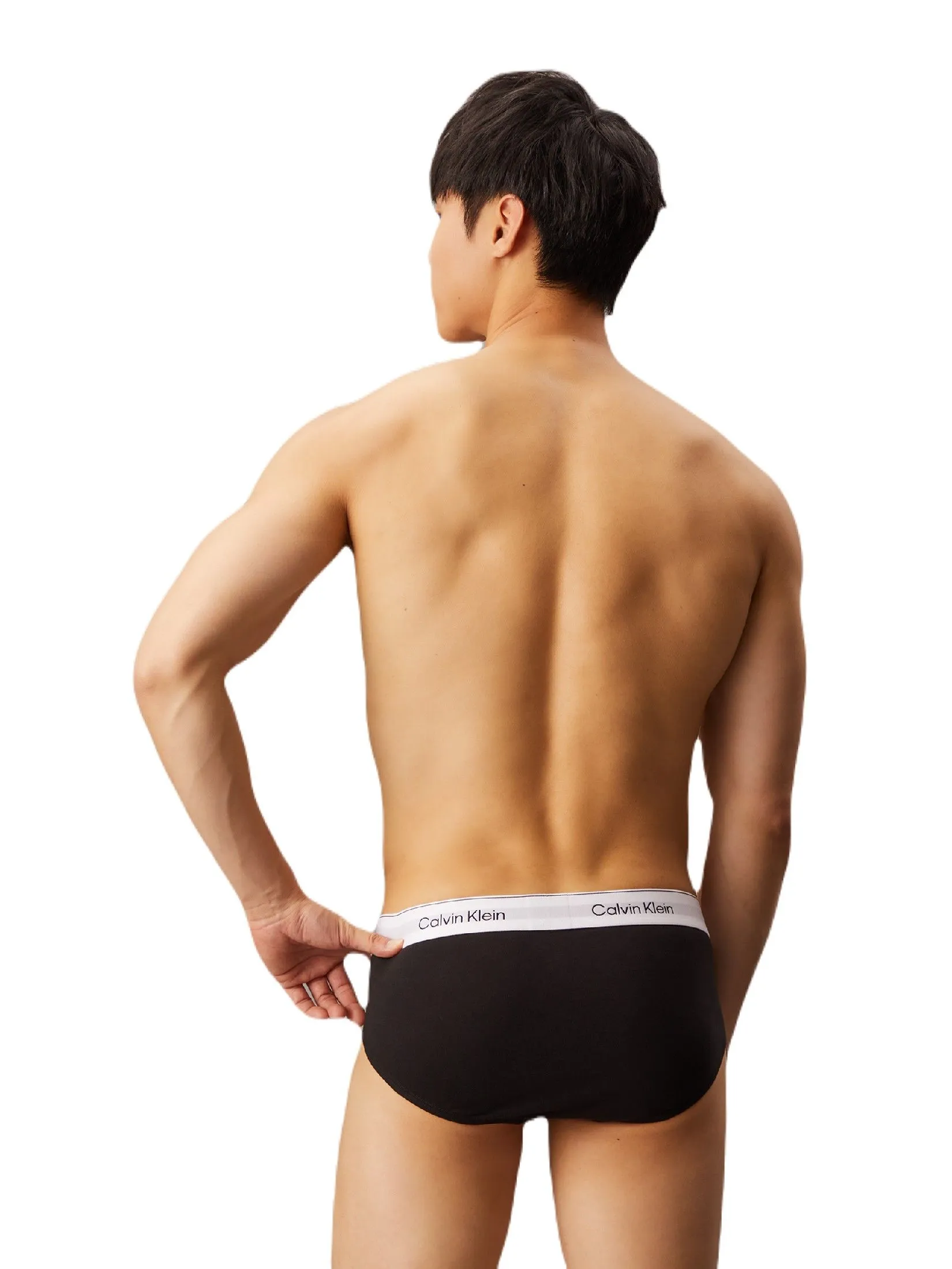 CALVIN KLEIN Men's Icon Cotton Stretch Hip Briefs 3 Pack Multicolor